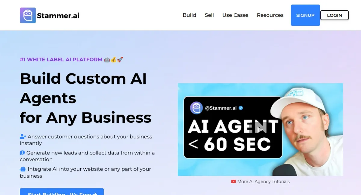 Stammer AI website
