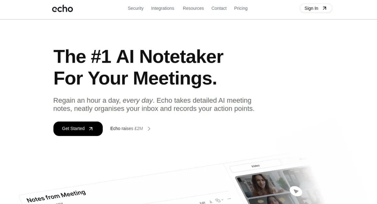 Echo AI website
