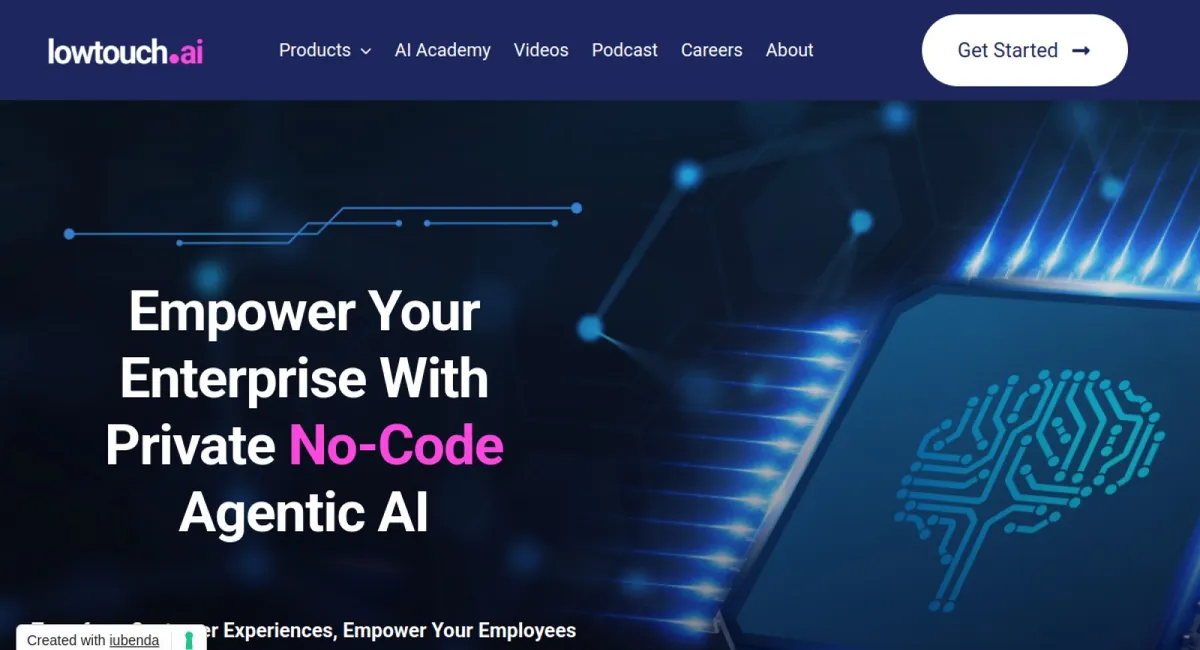 lowtouch.ai website