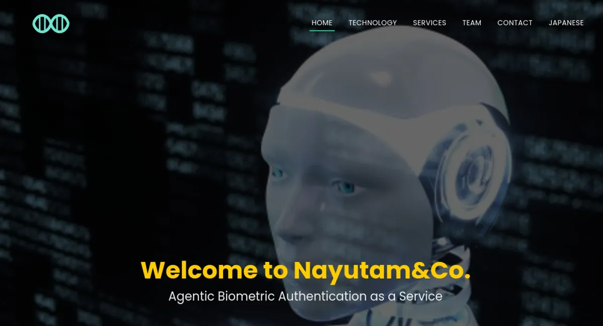 Agentic Biometric Authentication website