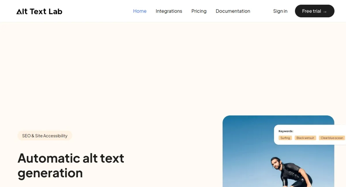 AltTextLab website