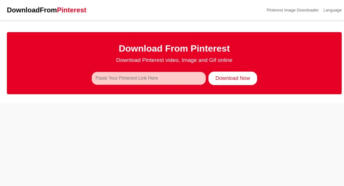 Download From Pinterest website