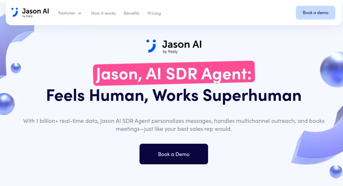 Jason AI SDR Agent website