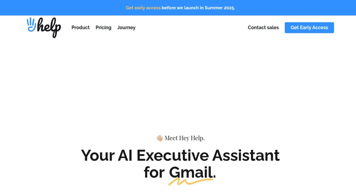 Hey Help website
