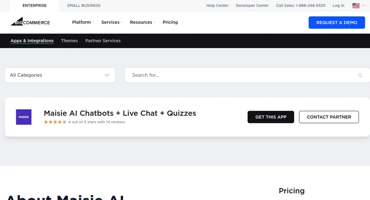 Maisie AI Chatbots + Live Chat + Quizzes cover
