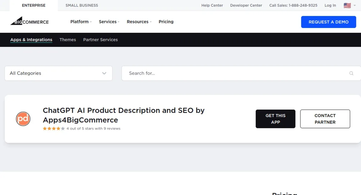 ChatGPT AI Product Description and SEO by Apps4BigCommerce cover