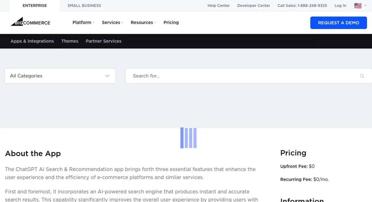 ChatGPT AI Search & Recommendation by Apps4BigCommerce cover
