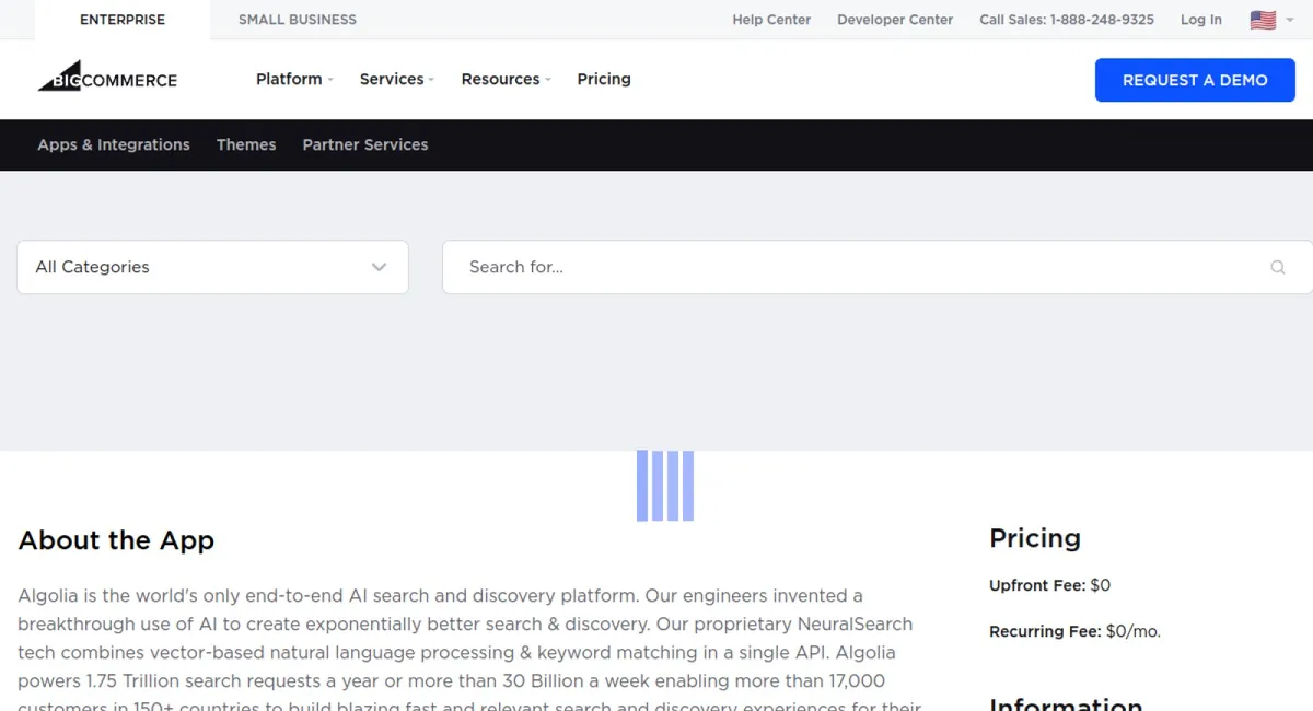 Algolia AI Search & Discovery cover