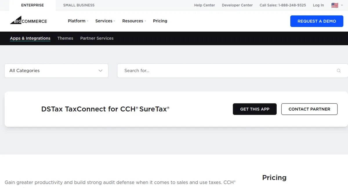 DSTax TaxConnect for CCH® SureTax® cover