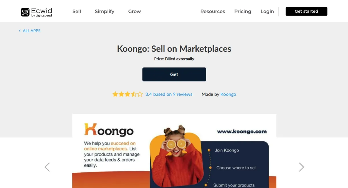 Koongo: Sell on Marketplaces cover