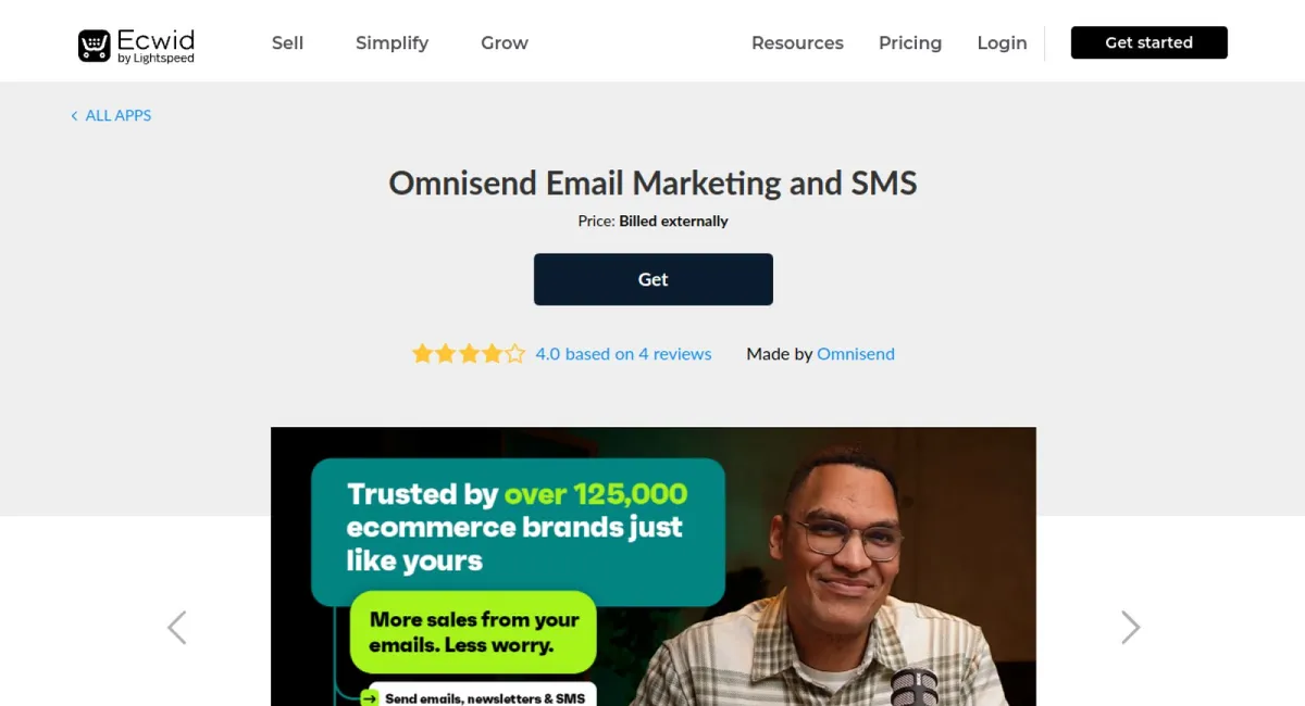 Omnisend Email Marketing and SMS cover