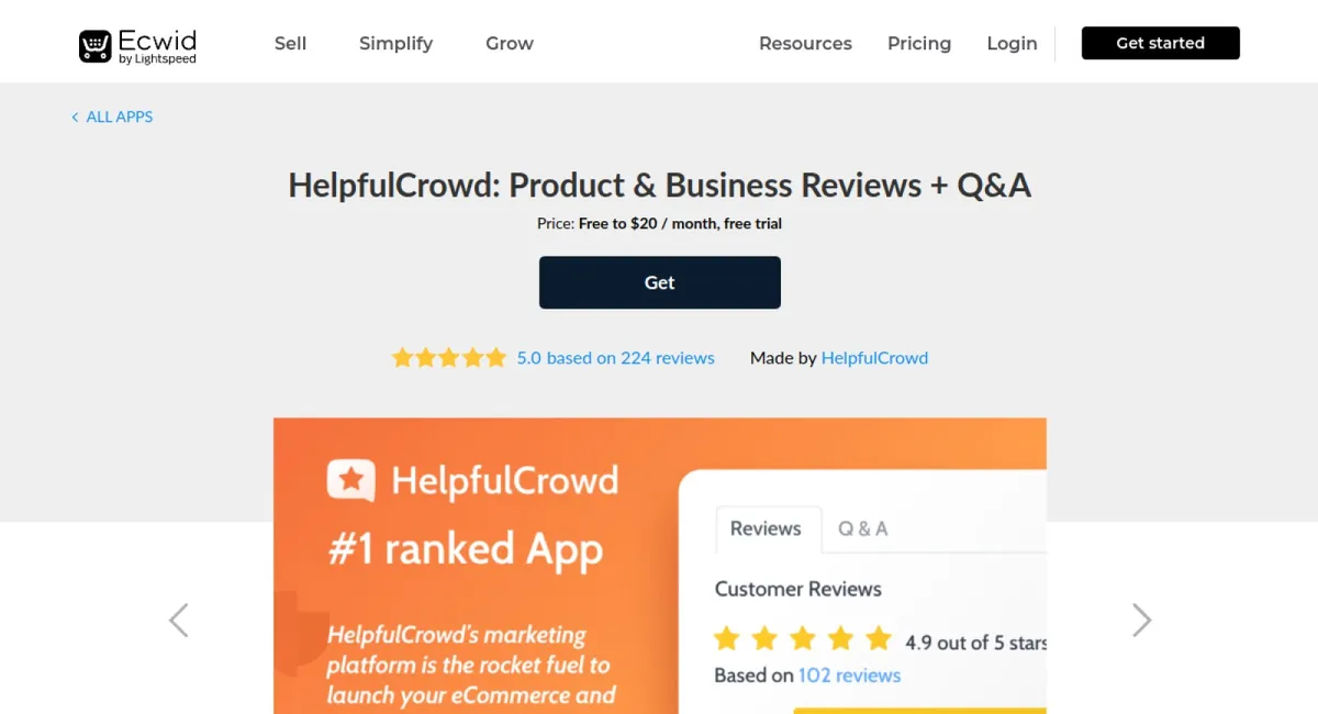 HelpfulCrowd: Product & Business Reviews + Q&A cover