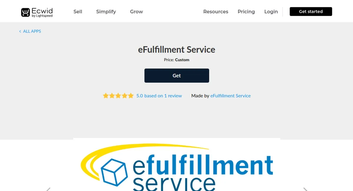 eFulfillment Service cover
