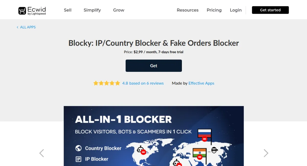 Blocky: IP/Country Blocker & Fake Orders Blocker cover