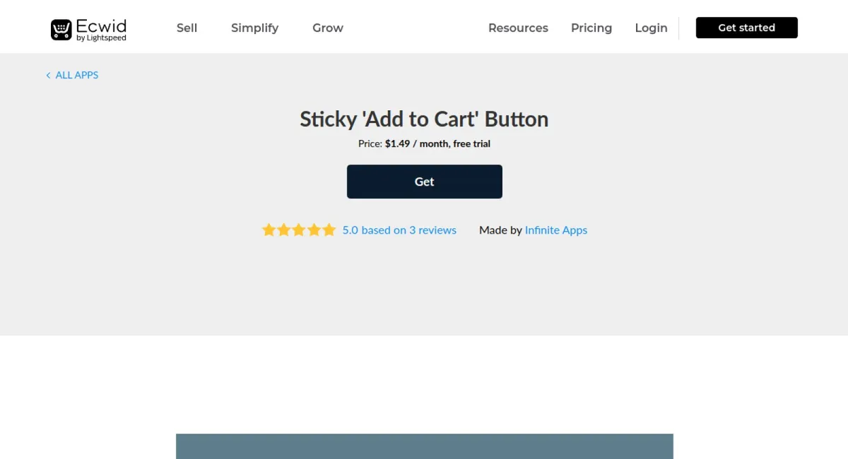Sticky 'Add to Cart' Button cover