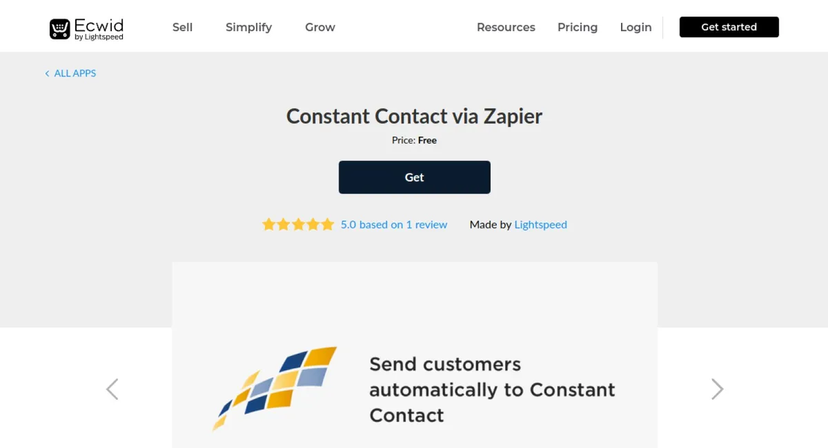 Constant Contact via Zapier cover