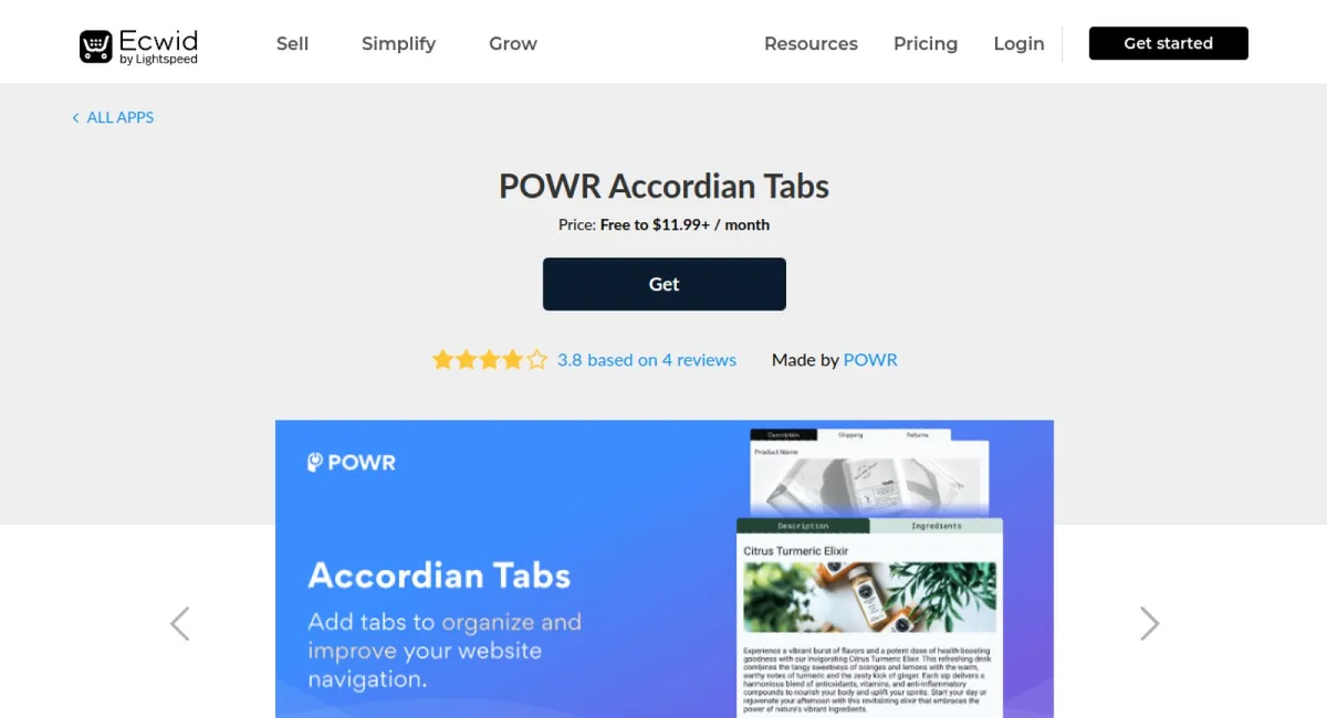 POWR Accordian Tabs cover