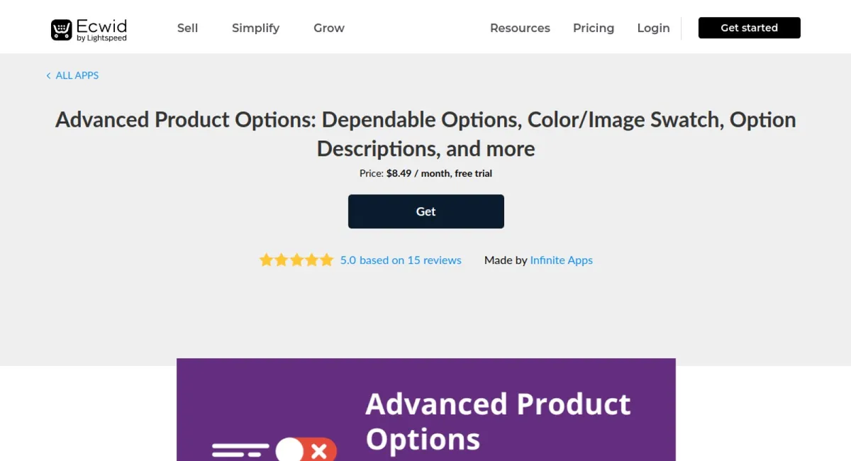 Advanced Product Options: Dependable Options, Color/Image Swatch, Option Descriptions, and more cover