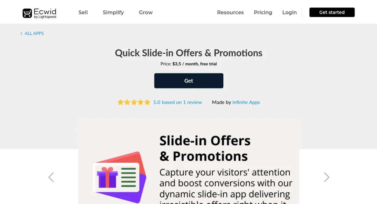 Quick Slide-in Offers & Promotions cover