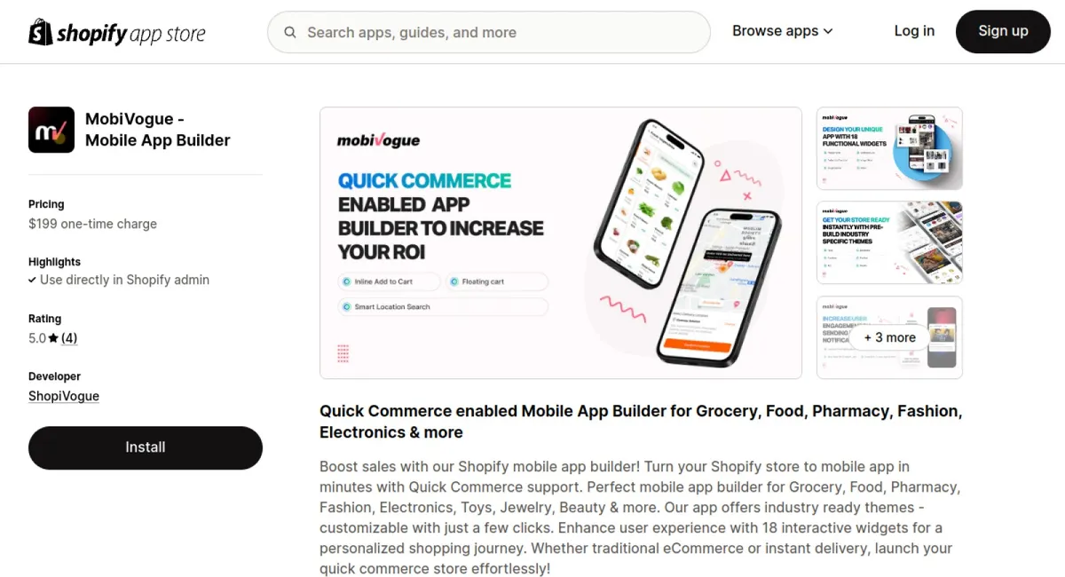 MobiVogue ‑ Mobile App Builder cover