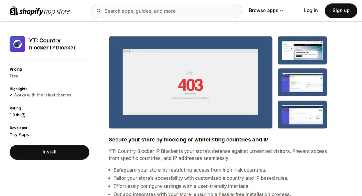 YT: Country blocker IP blocker cover