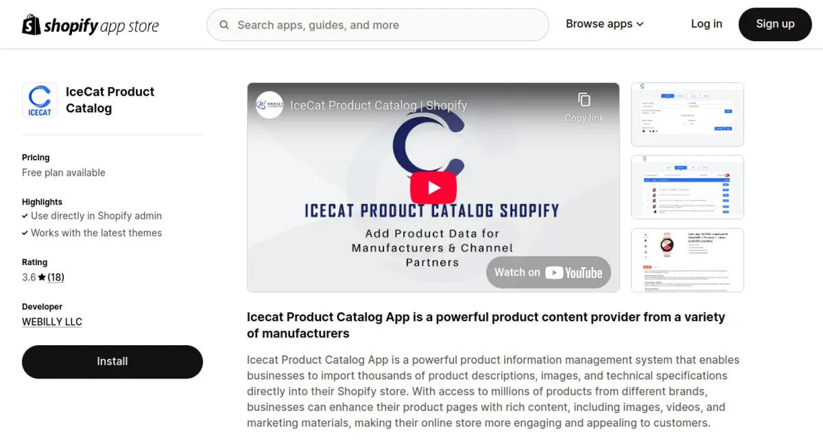 IceCat Product Catalog cover
