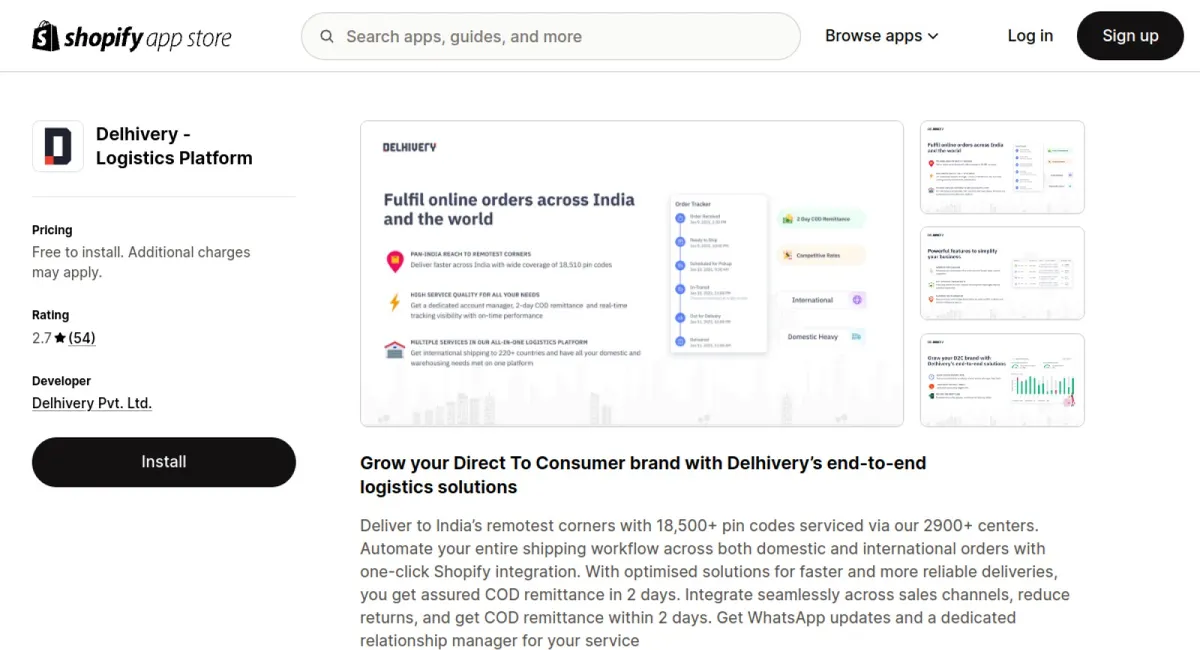 Delhivery ‑ Logistics Platform cover