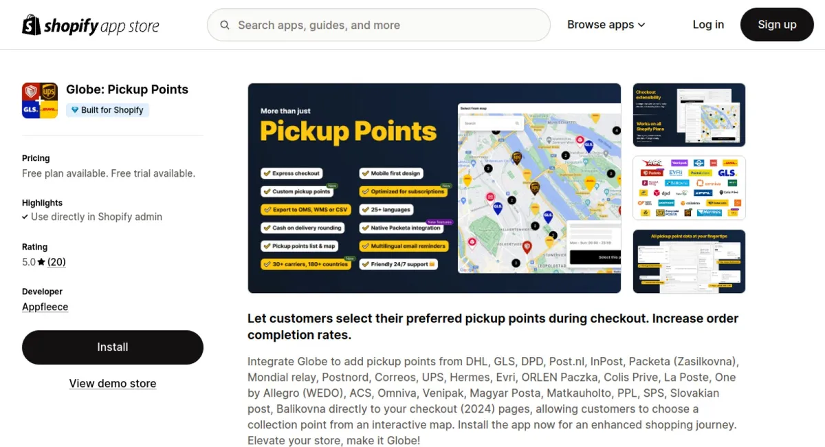 Globe: Pickup Points cover