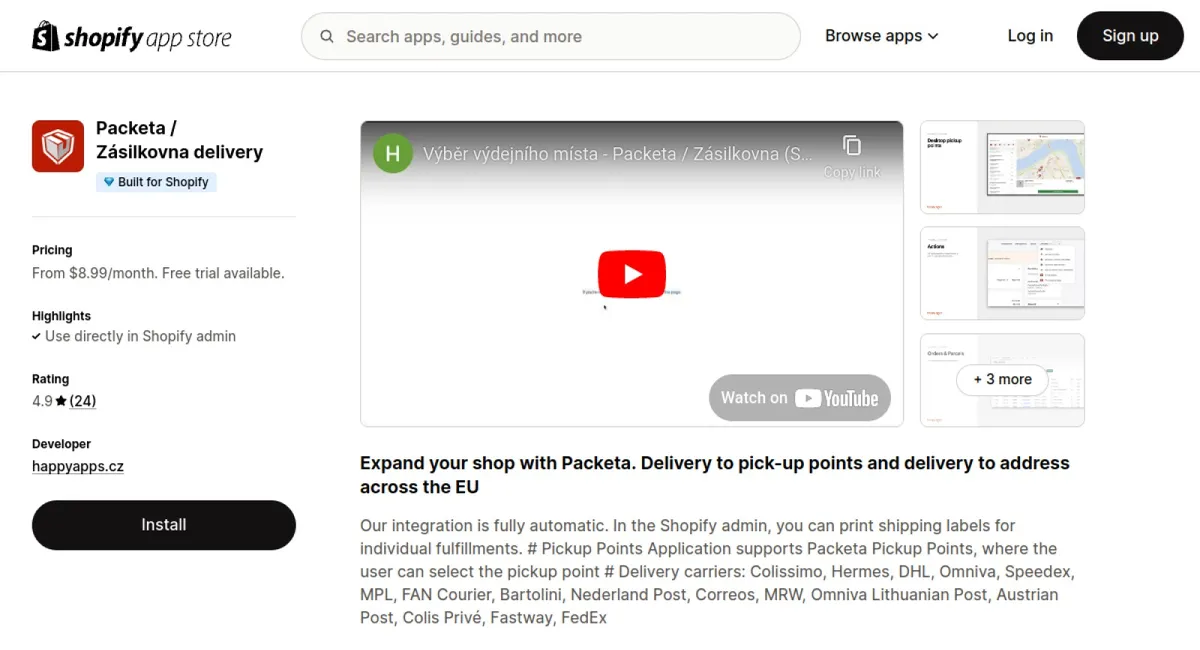 ShipD Delivery &amp; Pickup points cover