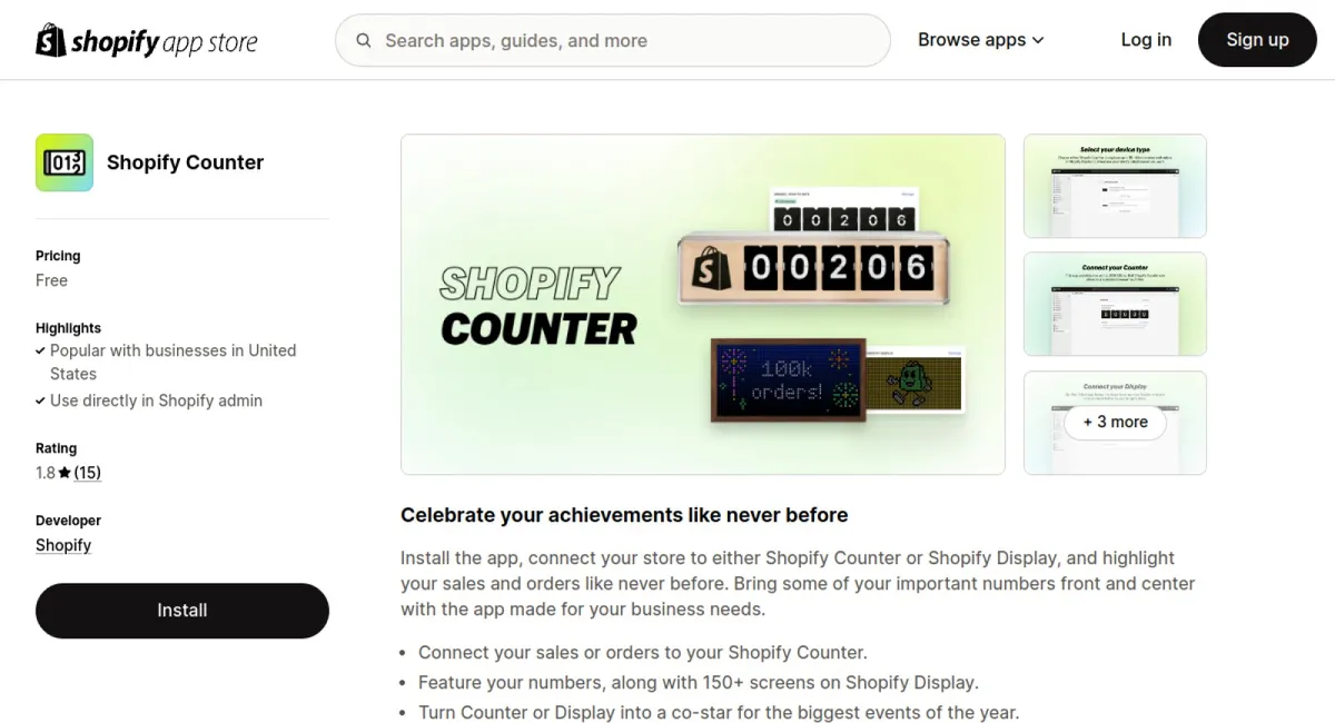 Shopify Counter cover