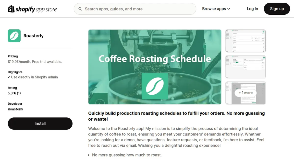 Roasterly cover