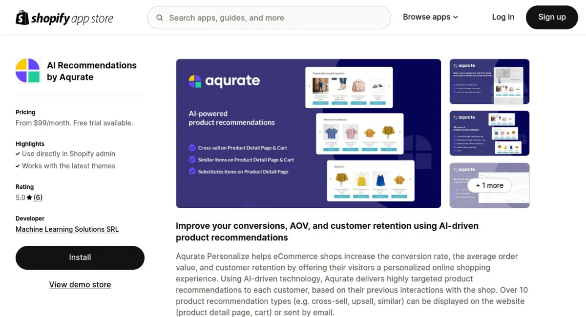 AI Recommendations by Aqurate cover