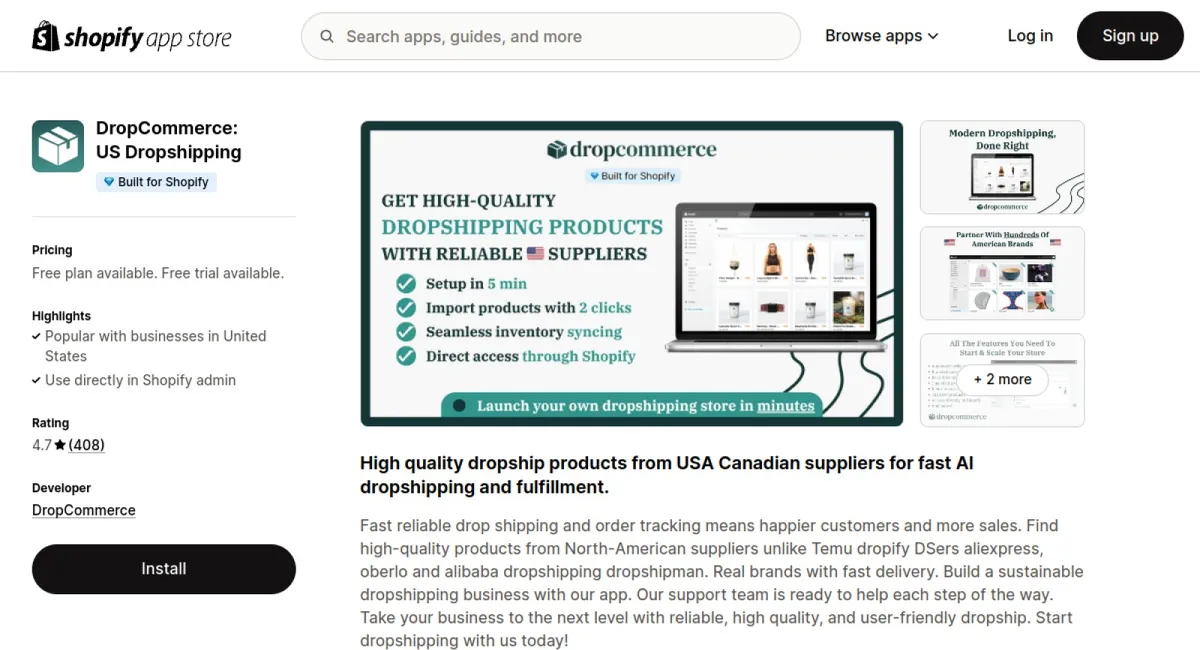 DropCommerce: US Dropshipping cover