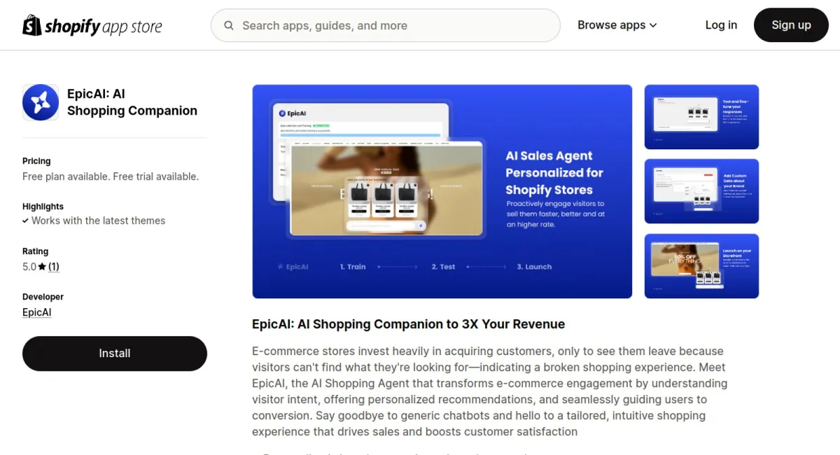 EpicAI: AI Shopping Companion cover