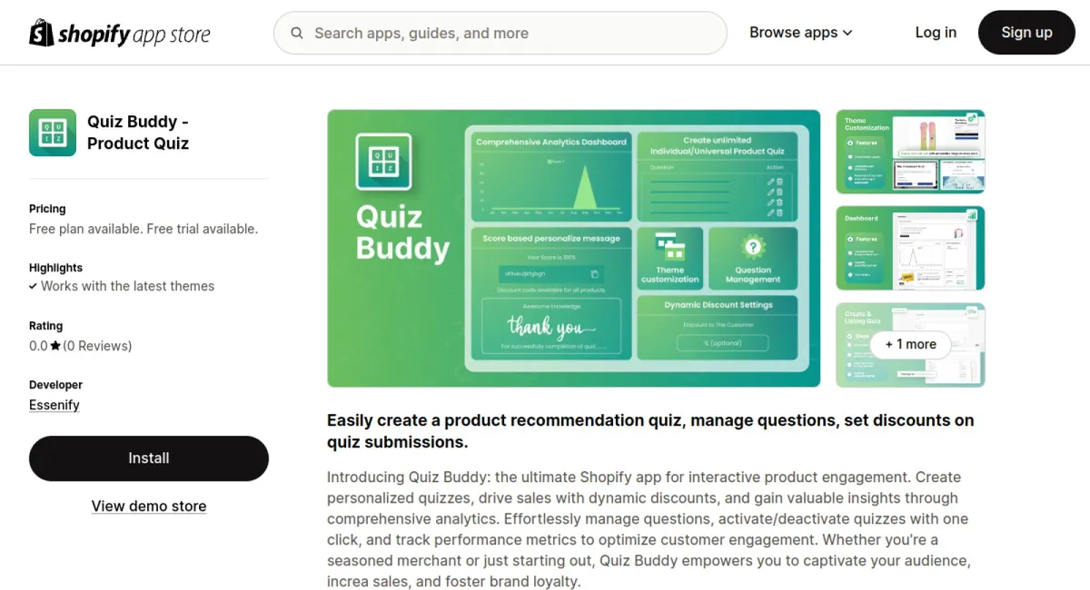 Quiz Buddy ‑ Product Quiz cover