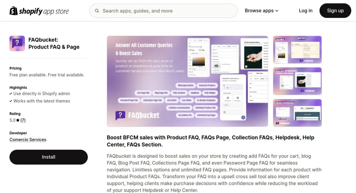 FAQbucket: Product FAQ &amp; Page cover