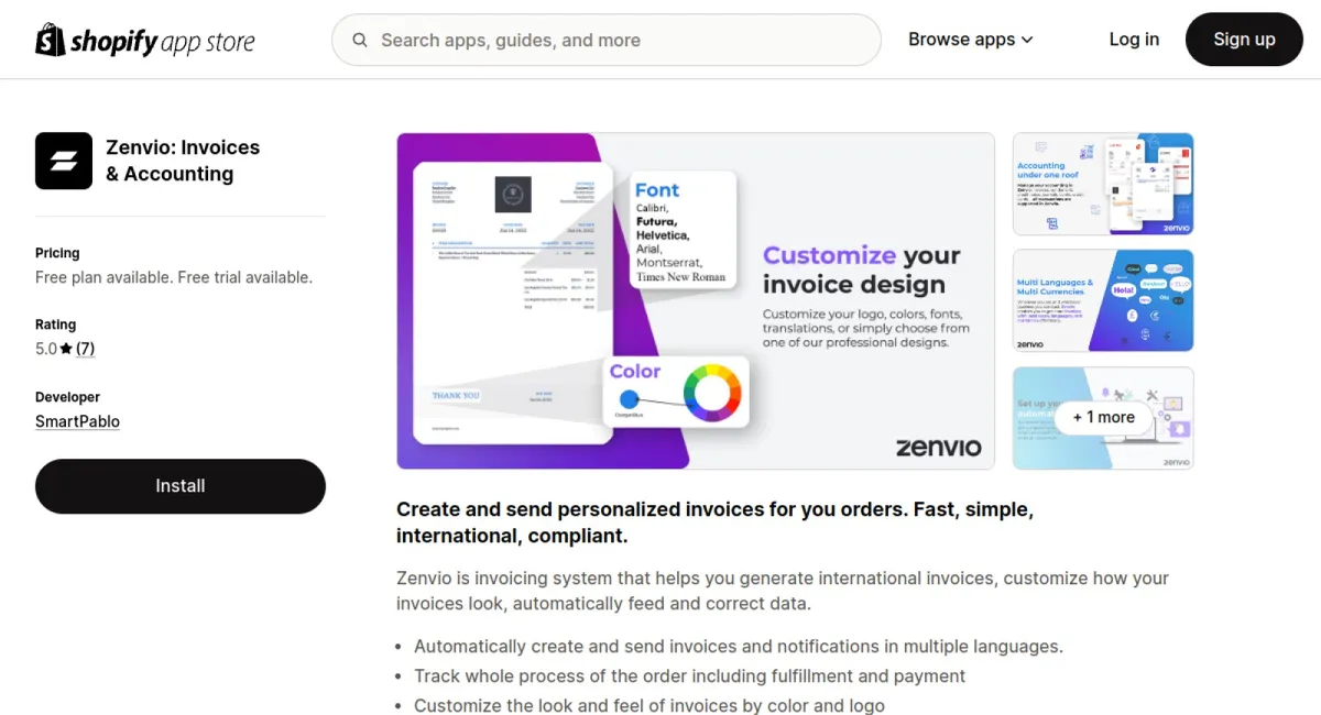 Zenvio: Invoices &amp; Accounting cover