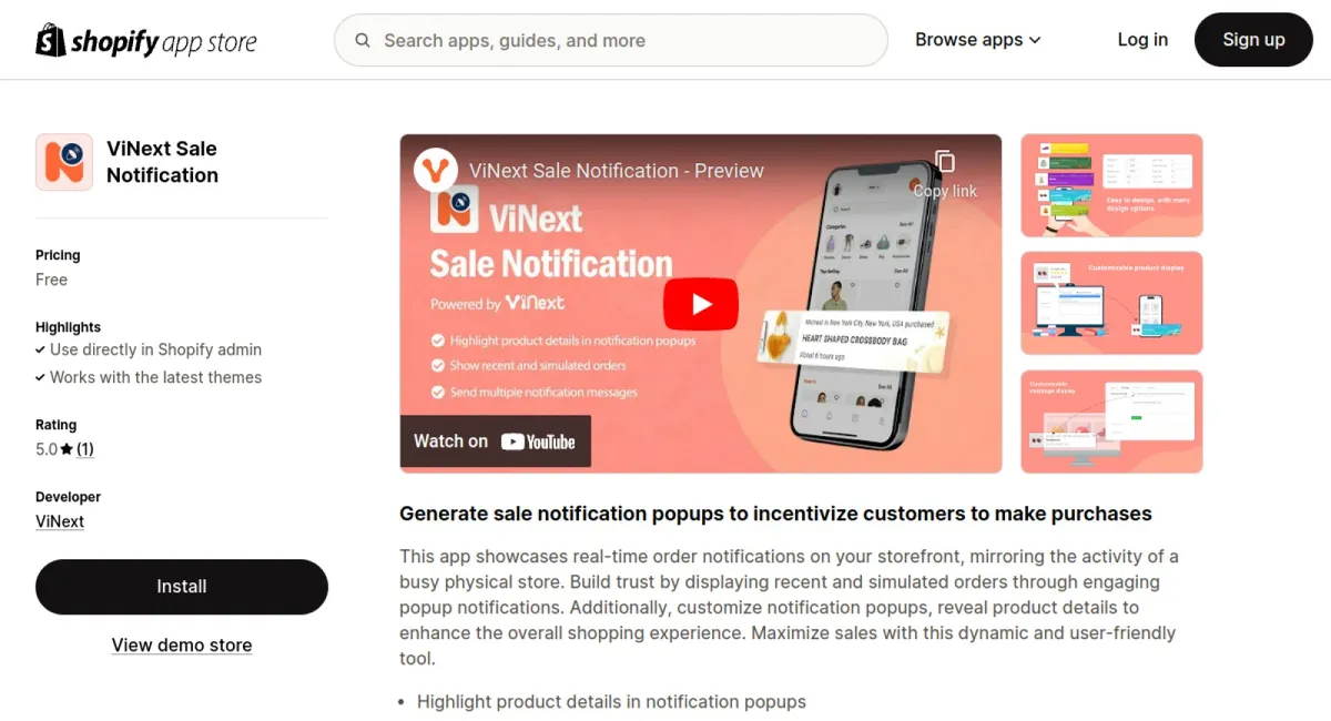 ViNext Sale Notification cover