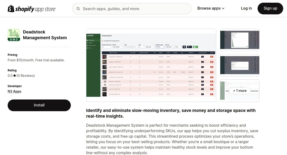 Deadstock Management System cover