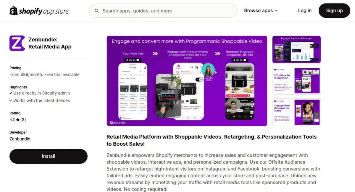 Zenbundle: Retail Media App cover