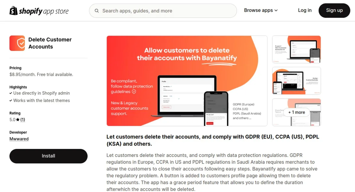 Delete Customer Accounts cover