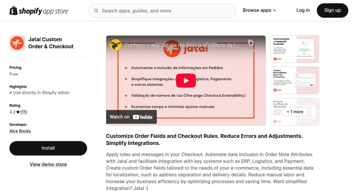 Jataí Custom Order &amp; Checkout cover