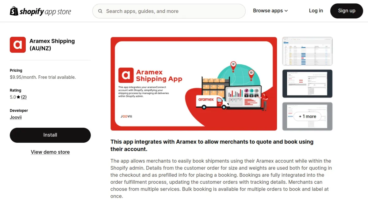 Aramex Shipping (AU/NZ) cover