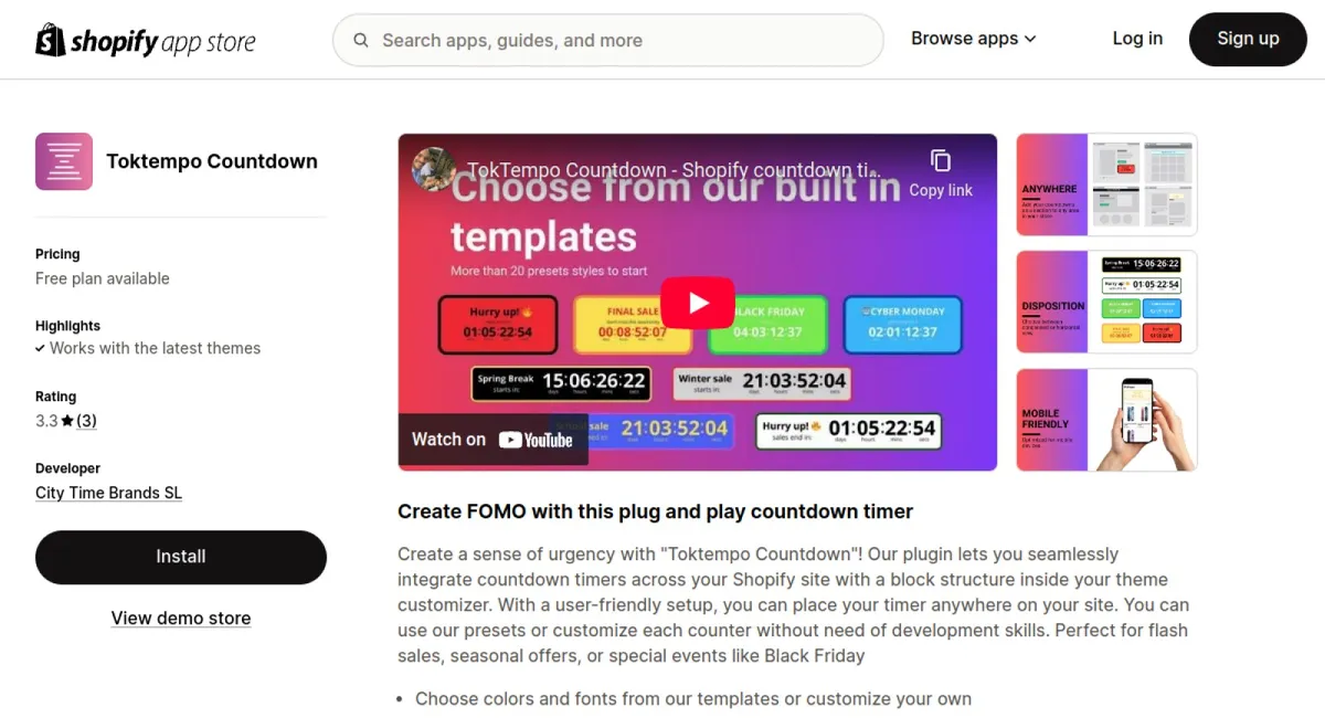 Toktempo Countdown cover