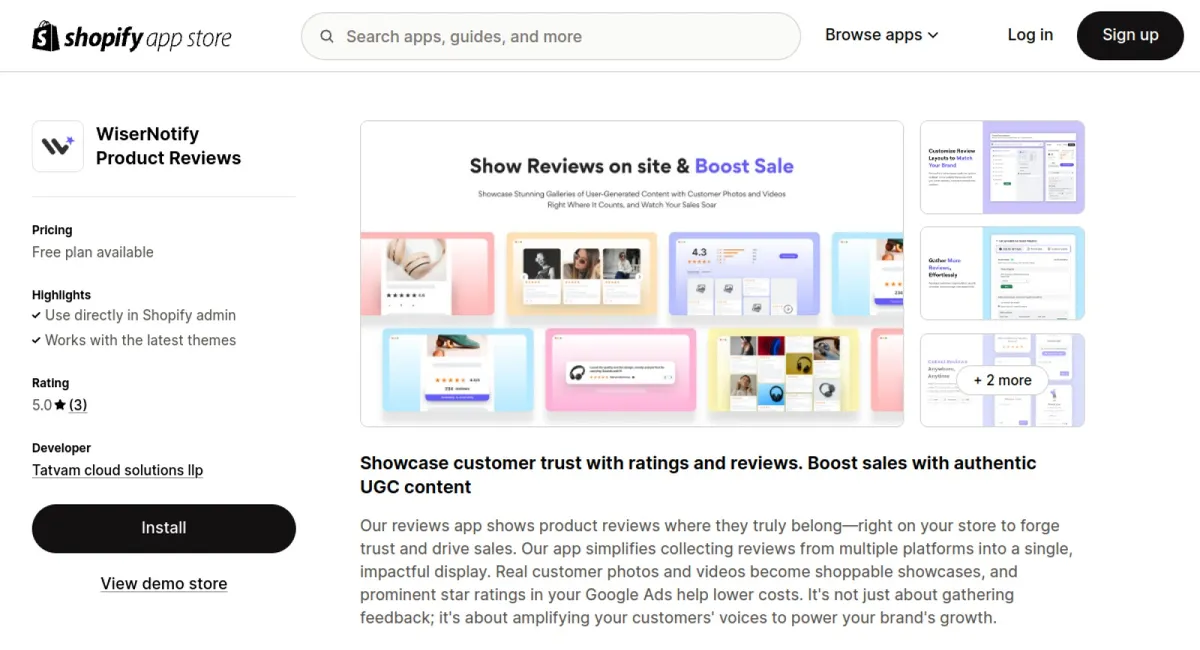 WiserNotify Product Reviews cover