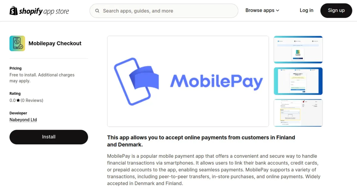 Mobilepay Checkout cover