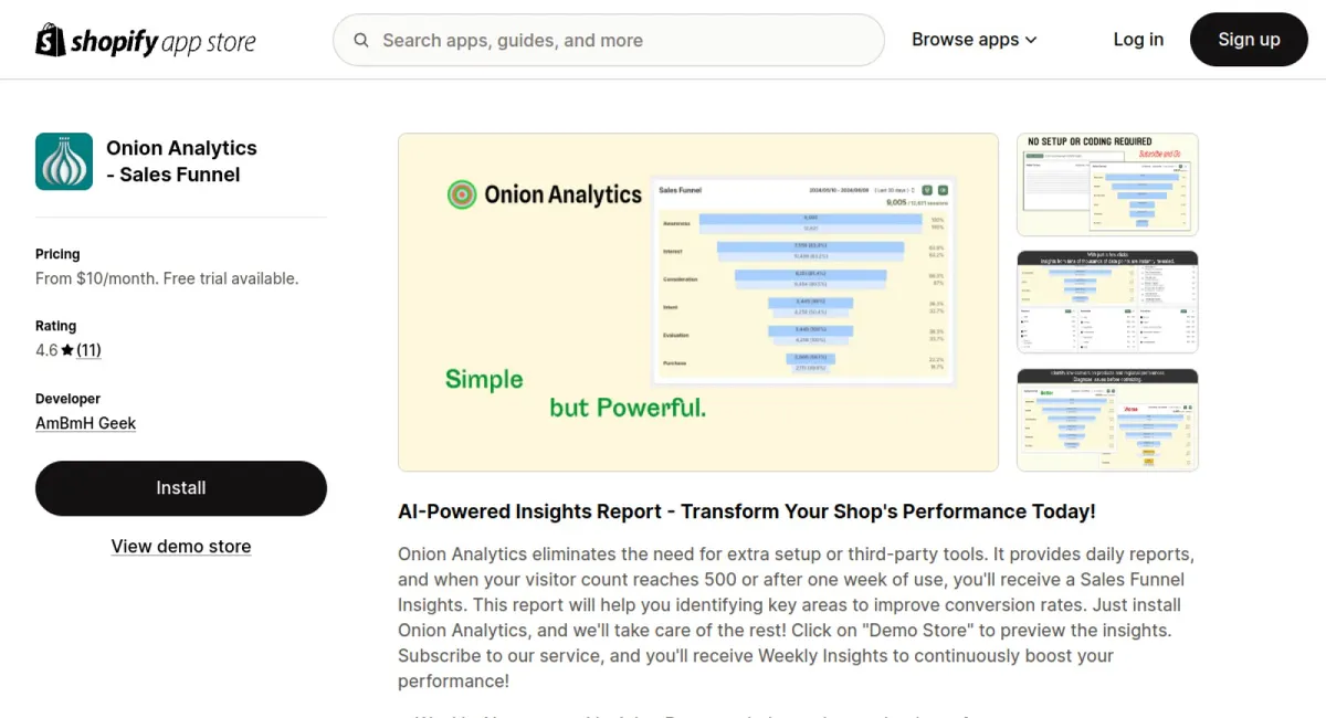 Onion Analytics ‑ Sales Funnel cover