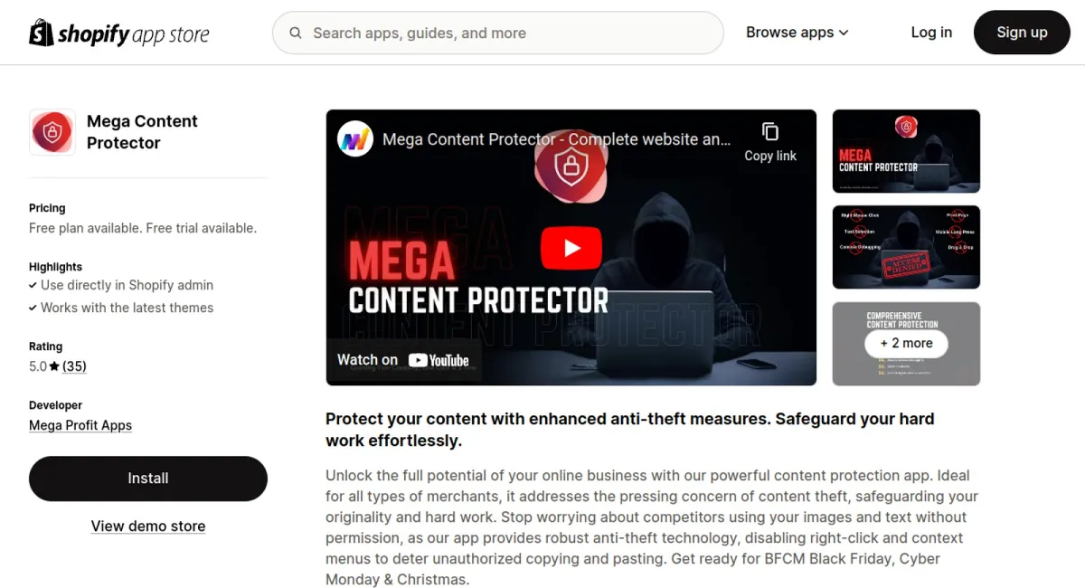 Mega Content Protector cover