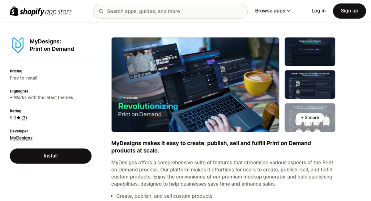 MyDesigns: Print on Demand cover