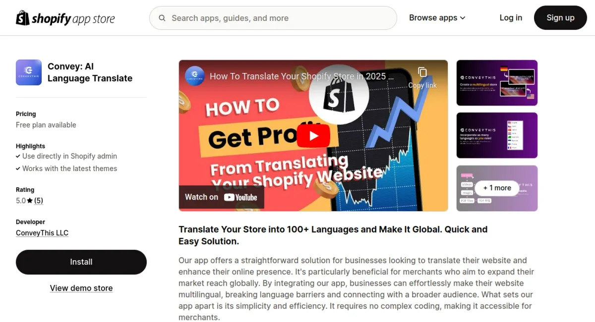 ConveyThis: GPT AI Translator cover